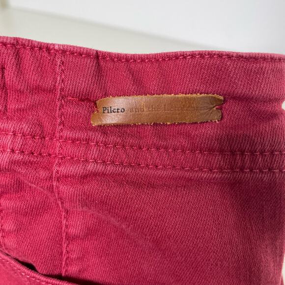 Pilcro and the Letterpress Anthropologie High Rise Skinny Button Fly Pants 29 - Picture 7 of 11